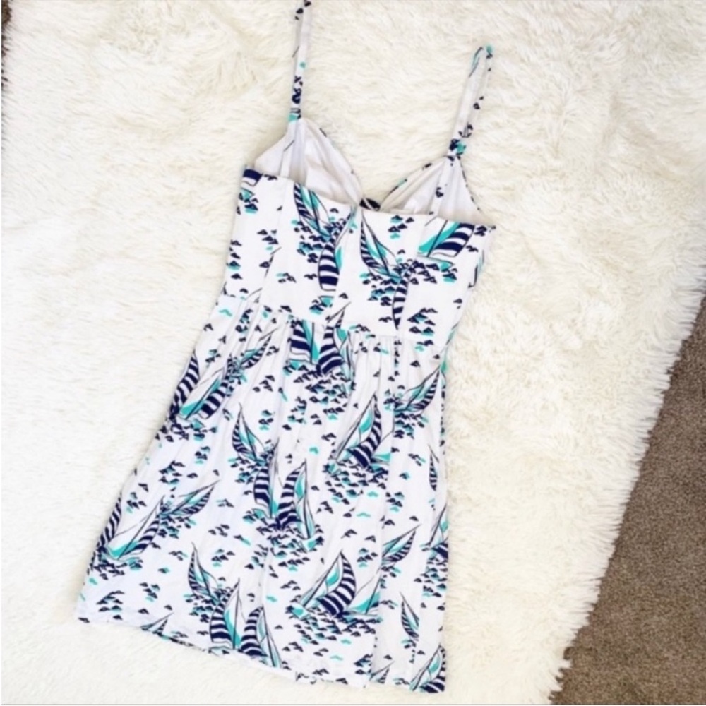 Vineyard Vines Nautical Print Sailboat Fit & Flare  Sun Dress Size 0 - Picture 10 of 11